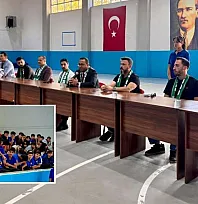 Muğlasporlu futbolcular öğrencilerle buluştu