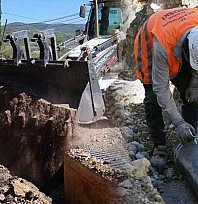 MUSKİ, Yerkesik mahallesinde 6,5 kilometre su isale hattını yeniliyor