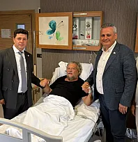 Nail Kızıl ve Mustafa Koyuncu'dan Seda Köktener'e ziyaret