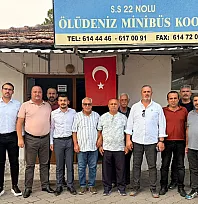 Öztürkçü, özel halk otobüsü kooperatif başkanlarıyla görüştü