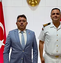 Sahil Güvenlik Güney Ege Grup Komutanı Öğrenci'den Marmaris Kaymakamı Kaya'ya ziyaret