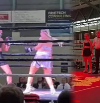 Seydikemerli boksör Songül Ayten'den Almanya'da zafer