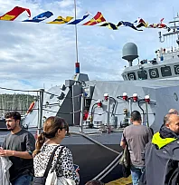 TCG Kaş Gemisi, Fethiye'de ziyaretçilerini ağırlıyor