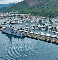 TCG Zıpkın Marmaris'te ziyarete açıldı