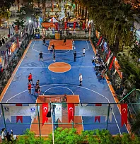 Turgutreis'te basketbol şöleni başladı