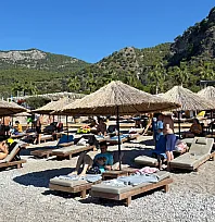 Türkiye sonbaharı yaşarken Fethiye'de yaz devam ediyor