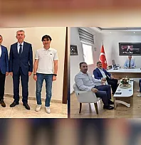 Uçak'tan Bodrum Kaymakamı Sırmalı ve İlçe Milli Eğitim Müdürü'ne ziyaret