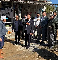 Yakup Otgöz, Dalaman'da su baskınından etkilenen vatandaşları ziyaret etti