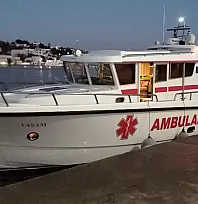 Yunanistan'da rahatsızlanan Türk çocuk deniz ambulansıyla Bodrum'daki hastaneye ulaştırıldı