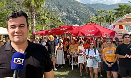 Fethiye açık su yüzme yarışlarında final etabı Kelebekler Vadisi'nde yapıldı