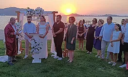 Fethiye'de gün batımında romantik nikah: Cansel ve Dilaver'den unutulmaz tercih