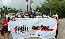 Fethiye'de spor ve hareket için hep birlikte yürüdüler