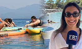 Fethiye'de yoga suya taşındı: Bu kez board üzerinde