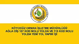 KÖYCEĞİZ ORMAN İŞLETME MÜDÜRLÜĞÜ AĞLA OİŞ 107 KOD NOLU YOLDA VE 115 KOD NOLU YOLDA YENİ YOL YAPIM İŞİ