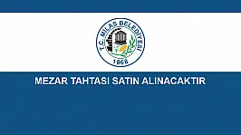 MEZAR TAHTASI SATIN ALINACAKTIR