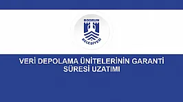 VERİ DEPOLAMA ÜNİTELERİNİN GARANTİ SÜRESİ UZATIMI