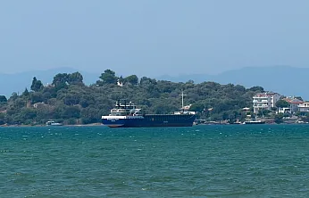 88 Metrelik Yük Gemisi Fethiye Körfezi'nde Demirledi