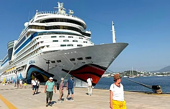 'Aidablu' kruvaziyeri Bodrum'a 2 bin 349 turist getirdi