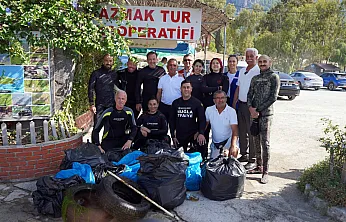Akyaka Kadın Azmağı'nda dip temizliği