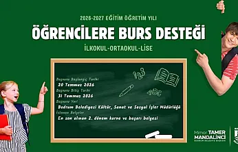 Bodrum Belediyesinden öğrencilere burs desteği