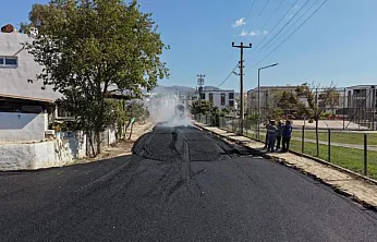 Bodrum'da asfalt çalışmaları devam ediyor