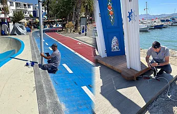 Bodrum'da belediye ekipleri sahada