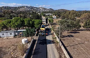 Bodrum'da beş mahallede yol çalışmaları sürüyor