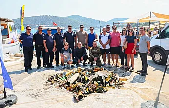 Bodrum'da Deniz Dibi Temizliğinin 11. Etabı Gölköy'de Gerçekleştirildi
