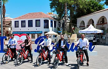 Bodrum'da Elektrikli Bisiklet Paylaşım Sistemi için imzalar atıldı