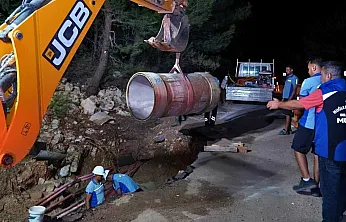 Bodrum'da Eski Hat Arızası Gece Mesaisiyle Giderildi