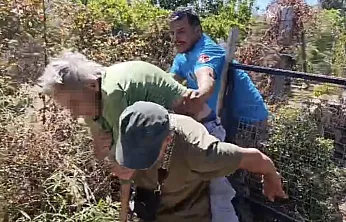 Bodrum'da kendini yakmak isteyen yaşlı kadın makilik alanı ateşe verdi