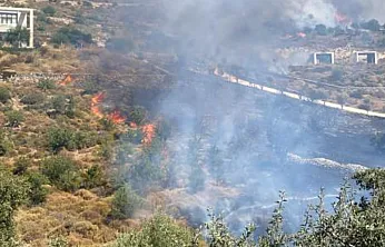 Bodrum'da makilik yangını