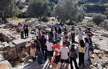 Bodrum'da öğrenciler Pedasa Antik Kenti'nde tarih ve doğayla buluştu
