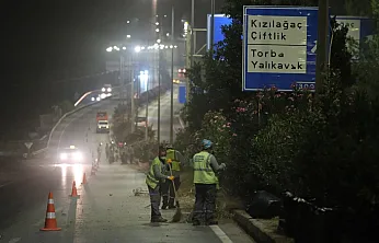 Bodrum'da refüj bakım çalışmaları gece yapılıyor