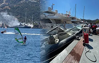 Bodrum'da Şişme Bot Rıhtıma Çarparak Patladı: 1 Yaralı