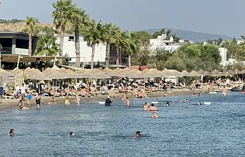 Bodrum'da termometre 40'ı, hissedilen sıcaklık 45'i gördü