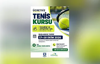 Bodrum'da ücretsiz tenis kursu başlıyor