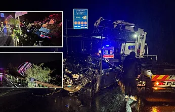 Bodrum'da zincirleme trafik kazası: Karayolu savaş alanına döndü 3 yaralı