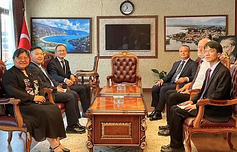 Çin Büyükelçisi Jiang Xuebin'den Fethiye Kaymakamı Akkaya'ya nezaket ziyareti
