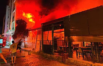 Dalaman'da işyeri yangını