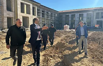 Datça'da Hükümet Konağı inşaatında inceleme