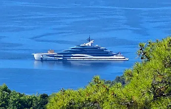 Dünyanın Dev Mega Yatlarından 'Deep Blue' Göcek Koylarına Demir Attı