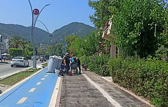 Fethiye 2. Etap Sahil Bandı'nda tartan pist yenileniyor