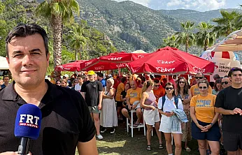 Fethiye açık su yüzme yarışlarında final etabı Kelebekler Vadisi'nde yapıldı