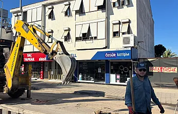 Fethiye Adnan Menderes Bulvarı'nda doğalgaz çalışmaları sürüyor