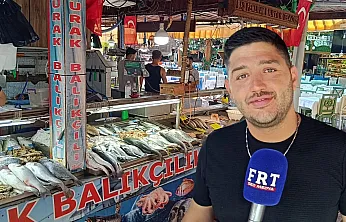 Fethiye Balık Pazarı'nda sezonun gözdesi 'çupra ve levrek'