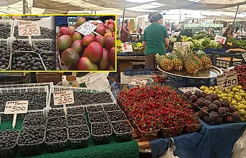 Fethiye Çalış Pazarı'nda Fiyat Rekoru Yaban Mersini ve Mango'da