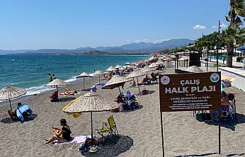 Fethiye Çalış Sahili'nde Hafta Sonu Yoğunluğu