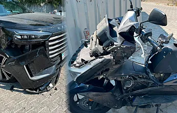 Fethiye Çalış'ta motosiklet ile otomobil çarpıştı: 1 yaralı