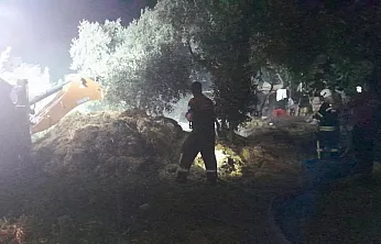 Fethiye'de ahır yangını kontrol altına alındı, soğutma çalışmaları sürüyor